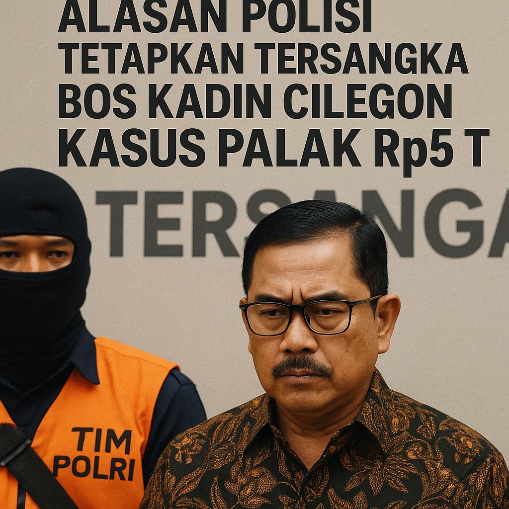 Alasan Polisi Tetapkan Tersangka Bos Kadin Cilegon Kasus Palak Rp5 T